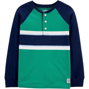 image:imageOshKosh BGosh Boys Long Sleeve HenleyBlueGreen