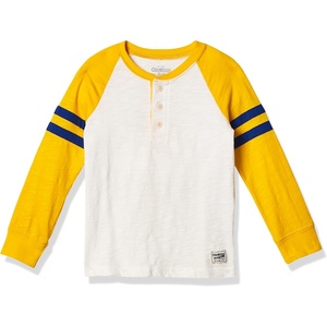 image:imageOshKosh BGosh Boys Long Sleeve HenleyIvoryCurryup