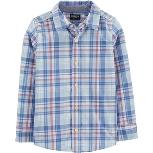 image:imageOshKosh BGosh Boys Long Sleeve Woven Buttonfront ShirtBreck Blue
