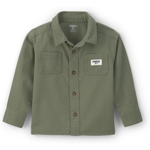 image:imageOshKosh BGosh Boys Long Sleeve Woven Buttonfront ShirtOlive Green