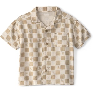 image:imageOshKosh BGosh Boys Short Sleeve Woven Buttonfront ShirtBeige