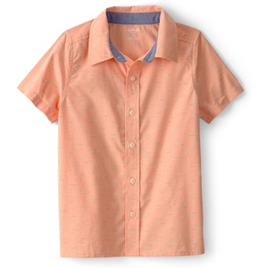 image:imageOshKosh BGosh Boys Short Sleeve Woven Buttonfront ShirtOrange