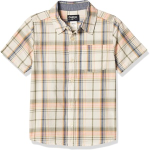 image:imageOshKosh BGosh Boys Short Sleeve Woven Buttonfront ShirtPlaid