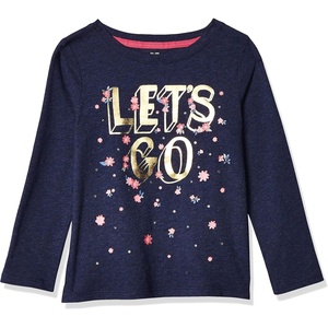 image:imageOshKosh BGosh Girls LongSleeve TeeBlue Lets Go