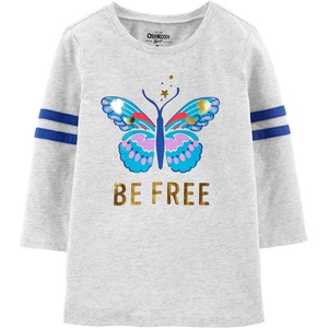 image:imageOshKosh BGosh Girls LongSleeve TeeSubtle Heather Grey