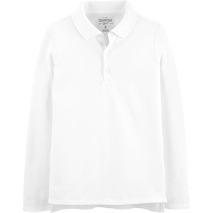 image:imageOshKosh BGosh Girls LongSleeve Uniform PoloWhite 1