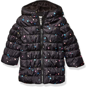 image:imageOshKosh BGosh Girls Perfect Colorblocked Heavyweight Jacket CoatHeart Multi Print
