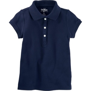 image:imageOshKosh BGosh Girls ShortSleeve Uniform PoloDeep Navy Blue