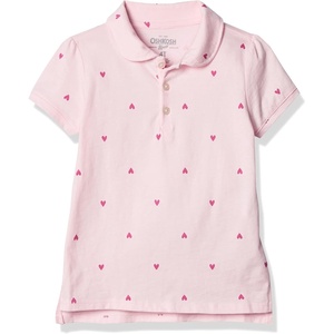 image:imageOshKosh BGosh Girls ShortSleeve Uniform PoloPink Schiffli