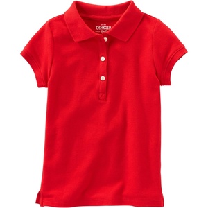 image:imageOshKosh BGosh Girls ShortSleeve Uniform PoloVery Red