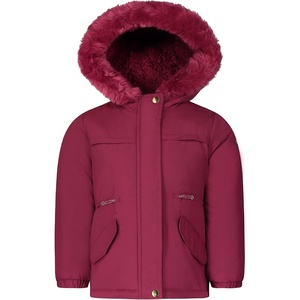 image:imageOshKosh Bgosh Girls Heavyweight Faux Fur Hooded Parka Warm Winter CoatScarlet
