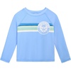 image:imageOSHKOSH BGOSH Toddlers and Baby Boys Swimsuit Trunk and Rashguard SetLight Blue