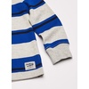 image:imageOshKosh BGosh Boys Hooded Rugby TopGreyBlue Stripe
