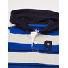 image:imageOshKosh BGosh Boys Hooded Rugby TopGreyBlue Stripe