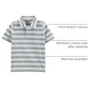 image:imageOshKosh BGosh Boys Short Sleeve PoloGreenGrey Stripe