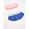 image:imageOshKosh BGosh Girls ShortSleeve TunicPeach Multi Stripe