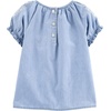 image:imageOshKosh BGosh Girls Woven TopIris Blue Wash