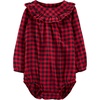 image:imageOSHKOSH BGOSH Baby Girls Longsleeve BodysuitRed Plaid