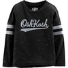 image:imageOSHKOSH BGOSH Girls Varsity Logo TeeBlack Glitter
