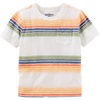 image:imageOshKosh BGosh Boys Short Sleeve Pocket TeeIvoryOrange Stripe