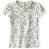 Green and White Floral