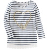 image:imageOshKosh BGosh Girls LongSleeve Knit TopNavy Stripe