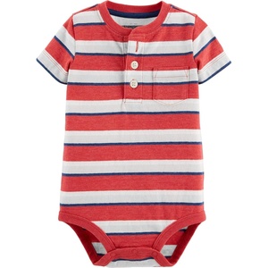 image:imageOSHKOSH BGOSH Baby Boys BodysuitSundried Red Stripe