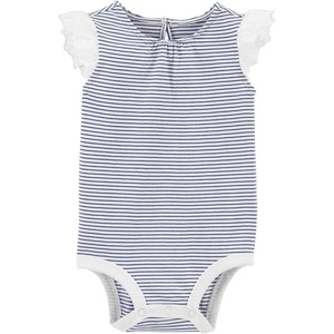 image:imageOSHKOSH BGOSH Baby Girls Shortsleeve BodysuitBlue Stripes