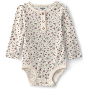 image:imageOSHKOSH BGOSH Girl LongSleeve Bodysuit White Floral 3M