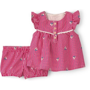 image:imageOSHKOSH BGOSH Girls 2piece SetRedWhite Stripe