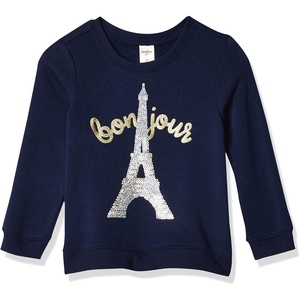 image:imageOSHKOSH BGOSH Girls Flip Sequin PulloverBonjour Glitter