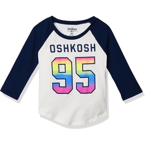image:imageOSHKOSH BGOSH Girls Varsity Logo TeeIvoryBlue
