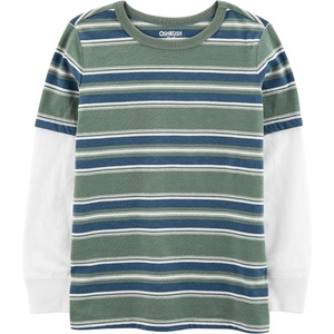 image:imageOshKosh BGosh Boys Layered TeeGreen Stripe