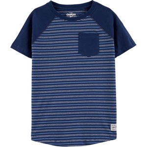 image:imageOshKosh BGosh Boys Short Sleeve Pocket TeeIndigo Blue Stripe