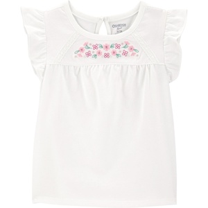 image:imageOshKosh BGosh Girls Fashion TopWhite Flowers