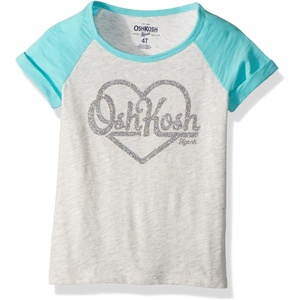 image:imageOshKosh BGosh Girls Logo TeesTeal Grey Heather
