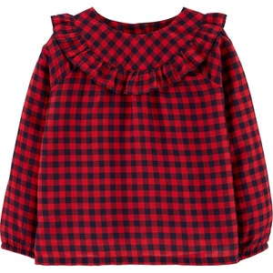 image:imageOshKosh BGosh Girls Long Sleeve Fashion TopRed Plaid