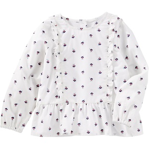 image:imageOshKosh BGosh Girls Long Sleeve Fashion TopWhite Dot Floral