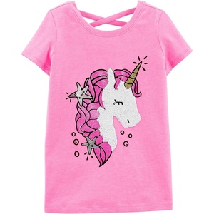 image:imageOshKosh BGosh Girls Sequin TeeBubblegum Neon