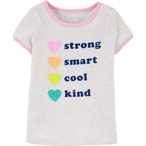 image:imageOshKosh BGosh Girls Sequin TeeHeather Grey Pink