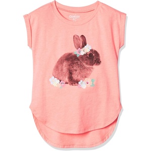 image:imageOshKosh BGosh Girls ShortSleeve TunicOrange Bunny