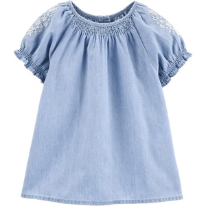 image:imageOshKosh BGosh Girls Woven TopIris Blue Wash