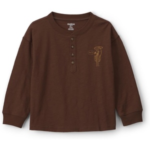 image:imageOshKosh BGosh Boys Long Sleeve HenleyBrown Western