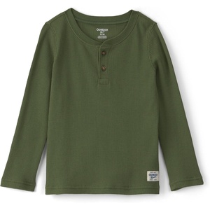 image:imageOshKosh BGosh Boys Long Sleeve HenleyDark Olive Green