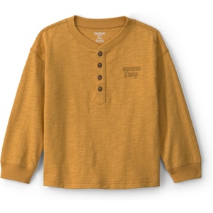 image:imageOshKosh BGosh Boys Long Sleeve HenleyYellow Gold Western