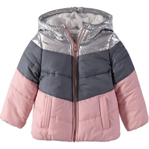 image:imageOSHKOSH BGOSH Girls Perfect Colorblocked Heavyweight Jacket Coat 2T SilverPink