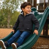 image:imageOSHKOSH BGOSH Boys Quilted Midweight Full Zip Jacket with Sweatshirt HoodGrey