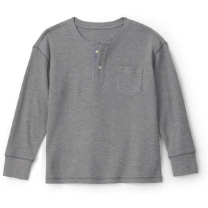 image:imageOshKosh BGosh Boys Long Sleeve HenleyGrey Waffle Knit
