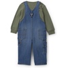 image:imageOSHKOSH BGOSH Baby Boys 2piece Overall SetsDenim Olive