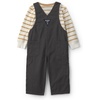 image:imageOSHKOSH BGOSH Baby Boys 2piece Overall SetsGray White Stripe